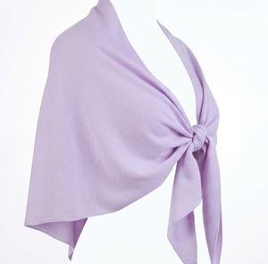 2026 Autumn/Winter New Style <b>Wool</b> Blended Solid Color Large Shawl for Women, Thick Knitted Neckscarf with Shoulder Strap - Product Image 6