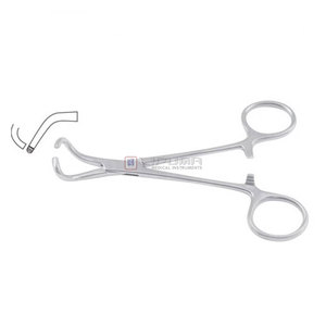 Pinces à serviettes manuelles Tohoku Blunt Premium 10,5 cm (4 pouces) en acier inoxydable de qualité chirurgicale certifiées MOL pour premiers secours vétérinaires - Product Image 1