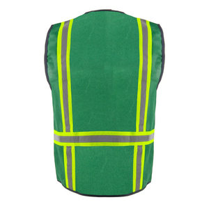 Breathable Safety Reflective High Visibility Customizable Unisex Hi Vis Vest Polyester & <b>Mesh</b> <b>Screen</b> Printed - Product Image 4