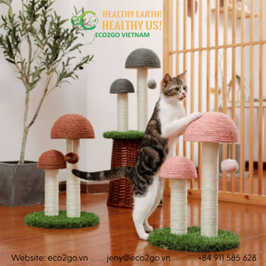 Fabricante Directo, Árbol para Gatos de Fibra de Coco Natural, Resistente y Estable, Torre de Escalada para Gatos, Tamaño Personalizado - Eco2go Vietnam - Product Image 6