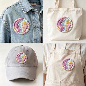 Fournisseur en gros de vêtements : Écussons brodés thermocollants, badges logo 3D en relief pour chapeaux, vêtements, vestes et sacs - Product Image 4