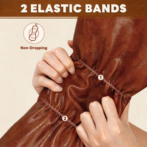 Housse de tête de club de golf en cuir PU imperméable, conçue sur mesure avec logo brodé, fermeture élastique de haute qualité pour golfeurs - Product Image 4