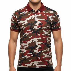 เสื้อกอล์ฟพิมพ์ลายแบบซับลิเมชั่นคุณภาพสูง เสื้อโปโลพิมพ์ลายดิจิทัลเต็มตัว เสื้อคอปกสำหรับขี่ม้า ปรับแต่งได้ตามต้องการ - Product Image 4