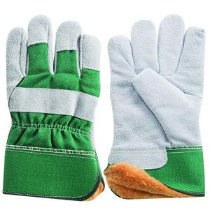 Guantes de Trabajo de Cuero Estilo Canadiense, Guantes para Clima Frío con Forro Polar, Guantes de Cuero Canadienses al por Mayor, Guantes de Seguridad Laboral - Product Image 1