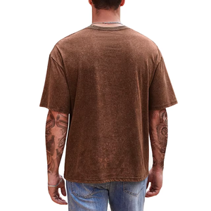 เสื้อยืดคอกลมแขนสั้นสีน้ำเงินสำหรับผู้ชาย ลายหัวกะโหลกนีออน ทรงปกติ สวมใส่สบาย ผลิตจากผ้าฝ้ายเจอร์ซีย์ถัก 100% - Product Image 2