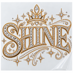 Lámina de Transferencia de Diamantes de Imitación que Brillan en la Oscuridad, Apliques de Cristal Termoadhesivos para Ropa, Decoración de Moda DIY - Product Image 2