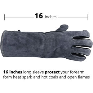 Guantes de Soldadura de Cuero Vacuno de Alta Calidad, Resistentes al Calor y a Altas Temperaturas, Suministro Directo de Fábrica - Product Image 2