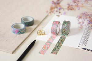 2025-1022 FACTORY Washi Tape Adhésif acrylique simple face Illustration européenne pour licorne Garden Fun Masking FOIL - Product Image 6