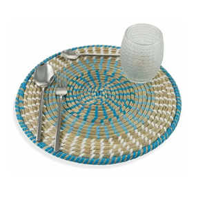 Woven Natural Seagrass Round Placemat <b>Plate</b> <b>Mat</b> Dining Table for Dining Table Decor Wholesale from Vietnam - Product Image 3