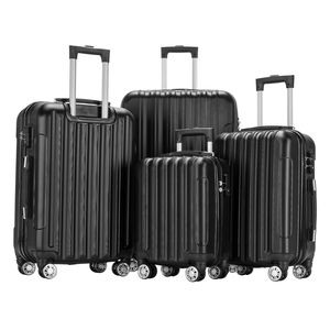 Valigia Trolley Classica con Manico a Ruota Universale e Design Verticale, 16/20/24 Pollici, in ABS e Lega di Alluminio, per Carrelli a Mano - Product Image 1