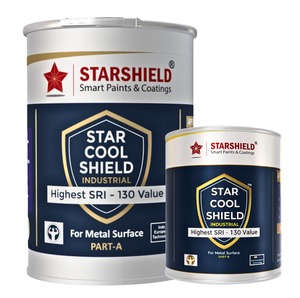 Peinture de toiture anti-chaleur, revêtement de toiture réfléchissant la chaleur pour toiture en métal, toiture en béton, protection longue durée contre les intempéries - Product Image 1
