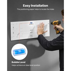 2-Tier Heavy Duty Steel Wall Mounted Garage Shelving 12 X 72 Inch <b>Floating</b> Storage <b>Unit</b> 2 X 3 ft Dimensions - Product Image 5