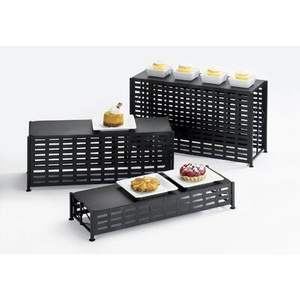 Expositor de postres dorado, expositor de buffet, soporte elevado para pasteles, mesa de exhibición para catering, expositor de postres metálico - Product Image 5