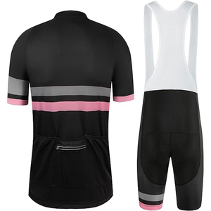 Nouvelle tenue de cyclisme unisexe sur mesure, manches courtes, coupe compressive, respirante, polyester et élasthanne, haute qualité, service OEM - Product Image 2