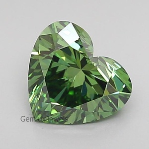 Diamant de laboratoire cultivé vert vif fantaisie de 5,5 carats, taille cœur, certifié IGI, clarté VS, pour bague, pendentif, boucles d'oreilles - Product Image 2