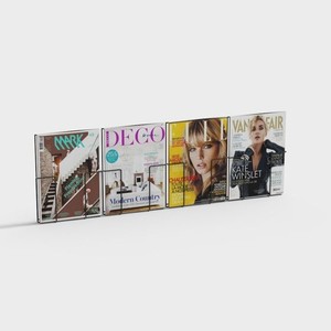 Wholesale Sleek Modern MDF Magazine <b>Rack</b> with Open Compartments - Product Image 3