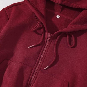 Sudadera Corta Deportiva para Mujer, con Logotipo Personalizado, Cierre Completo, Transpirable, 100% Algodón, para Fitness - Product Image 2