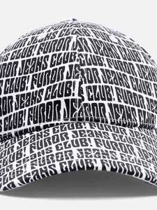 Casquette de baseball unisexe rayée marine à 6 panneaux avec logo FJG brodé, ajustement réglable, chapeau décontracté pour adultes - Product Image 2