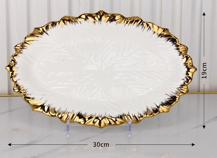 Assiette ovale 12"