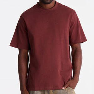 T-shirt unisexe ample à col rond, couleur unie, 100 % coton, qualité supérieure, style décontracté streetwear, fournisseur OEM ODM en gros - Product Image 4