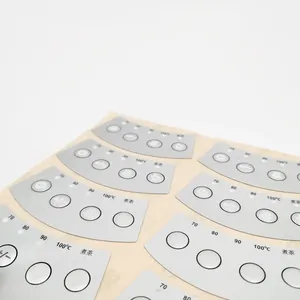 Autocollant en papier adhésif durable résistant à l'huile de forme personnalisée pour panneaux tactiles de projecteur électrique - Product Image 4