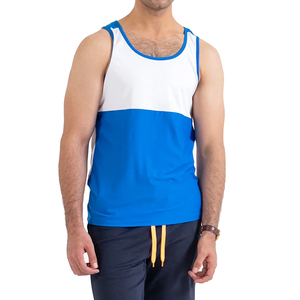 Camiseta sin mangas deportiva informal para hombre, transpirable, absorbente de sudor, lisa, sin mangas, de punto hueco, para deportes. - Product Image 1