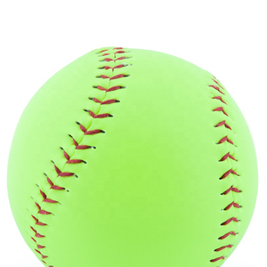 <b>Red</b>/Black Softball Solid Color Aluminum Alloy Standard Size Soft Stitched for Training Use - Product Image 4