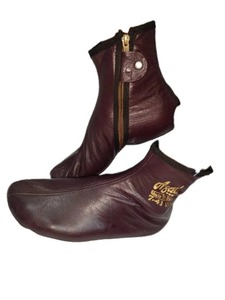 Wholesale Supply Leather Winter <b>Socks</b> Burgundy <b>Slippers</b> Islam Mest Feet Warmer Halal <b>Slippers</b> Genuine Leather Comfortable - Product Image 5