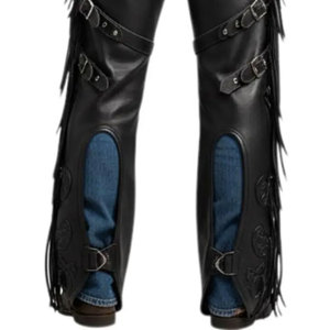 Durable High Quality Breathable Genuine Leather Western <b>Chaps</b> <b>Riding</b> Ready Customizable Options for Men - Product Image 5