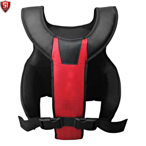 Protège-poitrine d'entraînement de boxe réglable, gilet de protection pour arts martiaux, doublure en cuir, écologique et respirant pour les exercices de Taekwondo et de Karaté - Product Image 3
