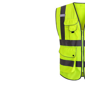 Manufacturing Custom Made Breathable <b>Material</b> Men Workwear Safety Vest Factory Price Slim Fit Men Workwear Safety Vest - Product Image 4