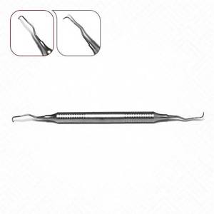 Curette Gracey standard 11/12 à double extrémité, instrument dentaire parodontal en acier inoxydable chirurgical, manche creux de 10 mm - Product Image 2