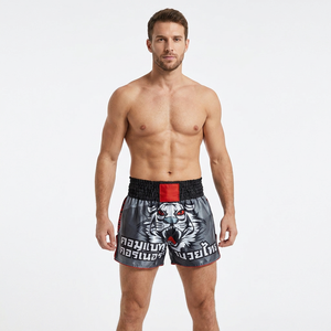 Pantalones Cortos de Boxeo Personalizados de Satén para Hombre, Mujer y Niños, Transpirables, de Secado Rápido, para Entrenamiento de Kickboxing, MMA, Artes Marciales - Product Image 3