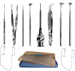Kit de Instrumentos Quirúrgicos para Extracción de Cuerpos Extraños del Ojo, Manual, Acero Inoxidable Alemán, Certificado CE, Herramientas de Cirugía Oftálmica - Product Image 1