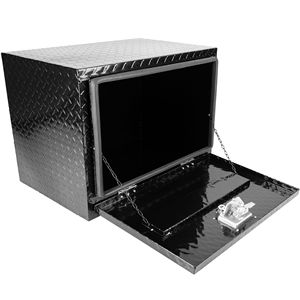 Cassetta degli Attrezzi in Alluminio da 24 Pollici con Strisce Cromate, Impermeabile, Quadrata, con Serratura, per Cassone Pick-up, Camper, Rimorchio - Product Image 3