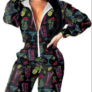 Conjunto Deportivo Cortavientos de Alta Calidad para Mujer, Otoño, Casual, Personalizado, con Cierre - Product Image 1