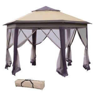 Tenda Pop-Up per Caffè e Feste in Beige, Gazebo e Pergola - Product Image 4