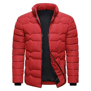 Chaqueta Acolchada Ligera para Hombre, Abrigo Cálido de Invierno con Cuello Alto, Cierre Completo, Resistente al Viento, Informal, para Exteriores, Ropa Urbana Premium - Product Image 3
