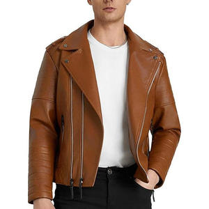 2026 Breathable Vintage Men <b>Sheep</b> <b>Skin</b> <b>Jacket</b> Distressed Finish Heavy Material Rugged Durable Windproof Coat For Spring All Wear - Product Image 3