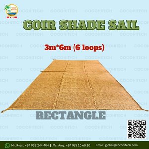 Wholesale Woven Coir Fiber <b>Shade</b> Sail 100% Coconut Fiber Beach 5mm Thick Agriculture Vietnam Manufacturer Premium Quality COCO - Product Image 5