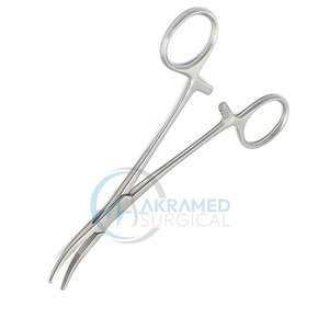 Hémostat médical de précision courbé à action lisse, hémostat courbé de qualité fiable - Product Image 5