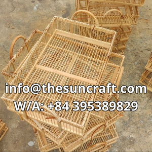 Rattan Serving Tray Rustic <b>Woven</b> Wood Platter for Farmhouse Kitchen Decor Sustainable Storage Lifestyle Gift - Product Image 5