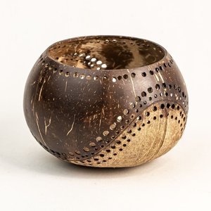 Geometric pattern candle <b>holder</b> containers tabletop decor centerpiece coconut <b>tea</b> <b>light</b> <b>holders</b> - Product Image 5