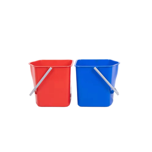 34L 2-Bucket Mop Wringer Seau Outils de nettoyage Wringer Trolley Cart - Product Image 5