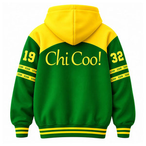 Chi-ettes 32 Chapter Hoodie Grün-Gelb Sublimationsdruck Unisex Lässige Herbstkleidung Fleece Kapuzenpullover - Product Image 3