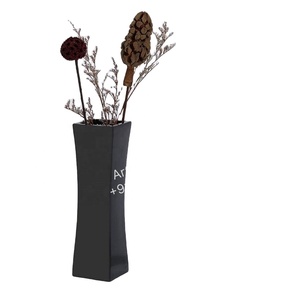 Jarrón Decorativo de Resina Impermeable, Ecológico, Diseño Lux Spire, Artesanía, Moderno, Elegante, Forma Curva, Paquete de 2, para el Hogar - Product Image 1