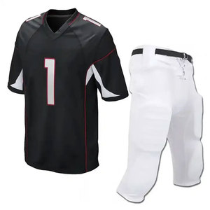 Uniforme de football américain personnalisé en mesh 100% polyester Econex, taille plus, col en V, manches courtes, ajustable pour homme - Product Image 3
