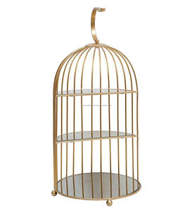 ชั้นวางเค้กแบบตั้งได้2ชั้นเคลือบด้วยผงสีขาวและสีทองสำหรับห้องครัวและขนมอบตามไลฟ์สไตล์ผู้ผลิตอินเดีย - Product Image 6