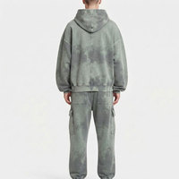 Meilleurs fabricants de vêtements : Nouveaux ensembles de survêtements zippés surdimensionnés pour hommes, style streetwear délavé, fabriqués sur mesure