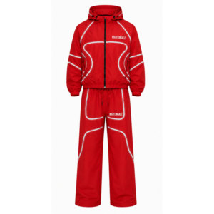 Hot Selling Nylon Sweat Suit Zip up <b>Jacket</b> Casual Lightweight <b>Patchwork</b> Nylon Reflective Windbreaker Streetwear Tracksuit - Product Image 5